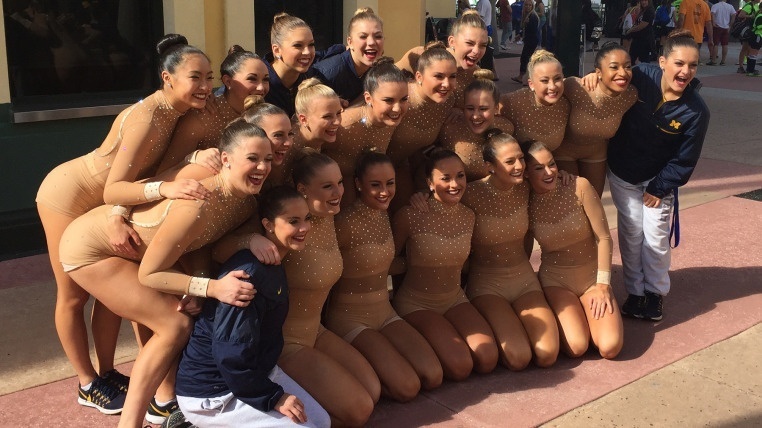 University of Michigan Dance Team nude dance costume