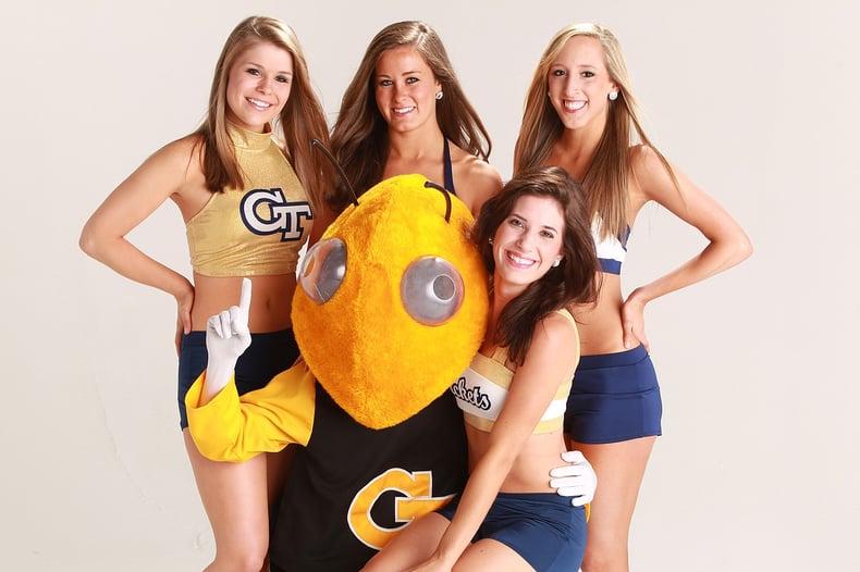 Georgia Tech Goldrush Dance Team's Custom cheer uniform