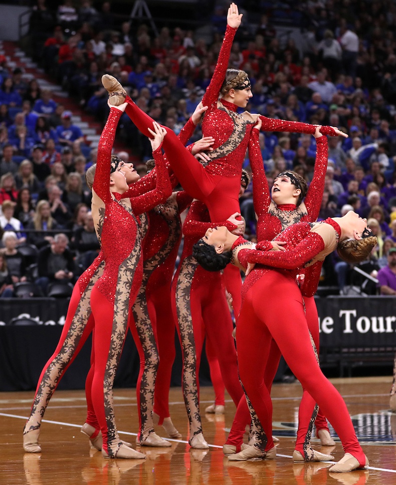 Totino Grace Fridley High School MN State 2017 High Kick.jpg