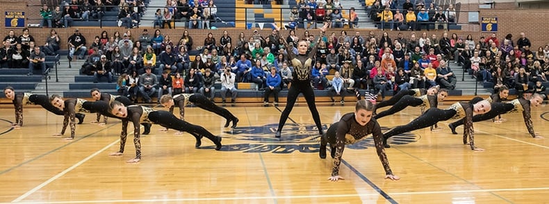 Fargo South shattered glass high kick dance costume