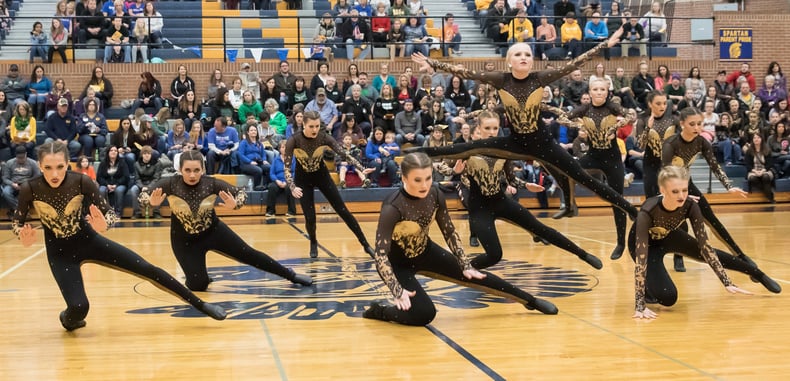 Fargo South shattered glass high kick dance costume