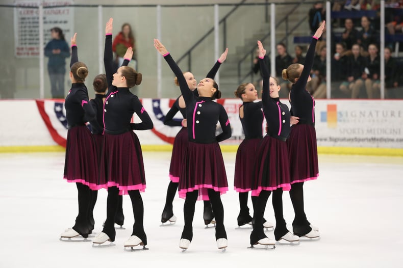 military theme synchronized skating dress by Team Paradice