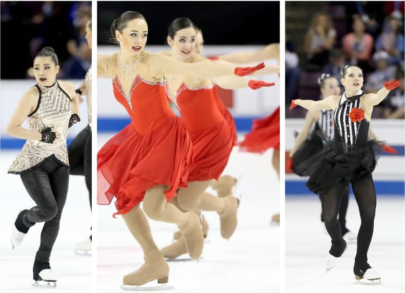 Synchronized skate dress trends - gloves and mitts