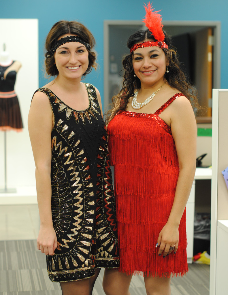 Stephanie, Graphic Designer, with Gloria, Production Staff at The Line Up