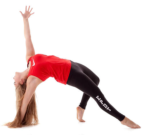 Eden Prairie Dance team dancer posing, The Line Up leggings
