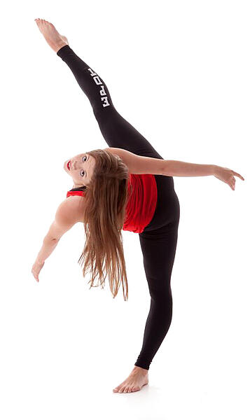 Eden Prairie Dance team dancer tilt, The Line Up leggings