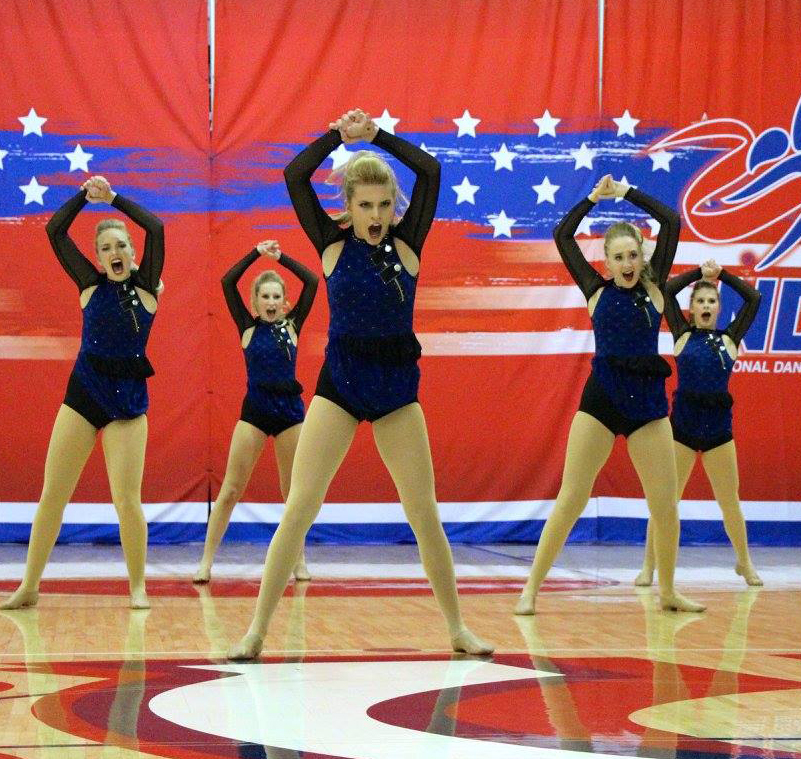 Rock Canyon High School dance team blue edgy costume from The Line Up
