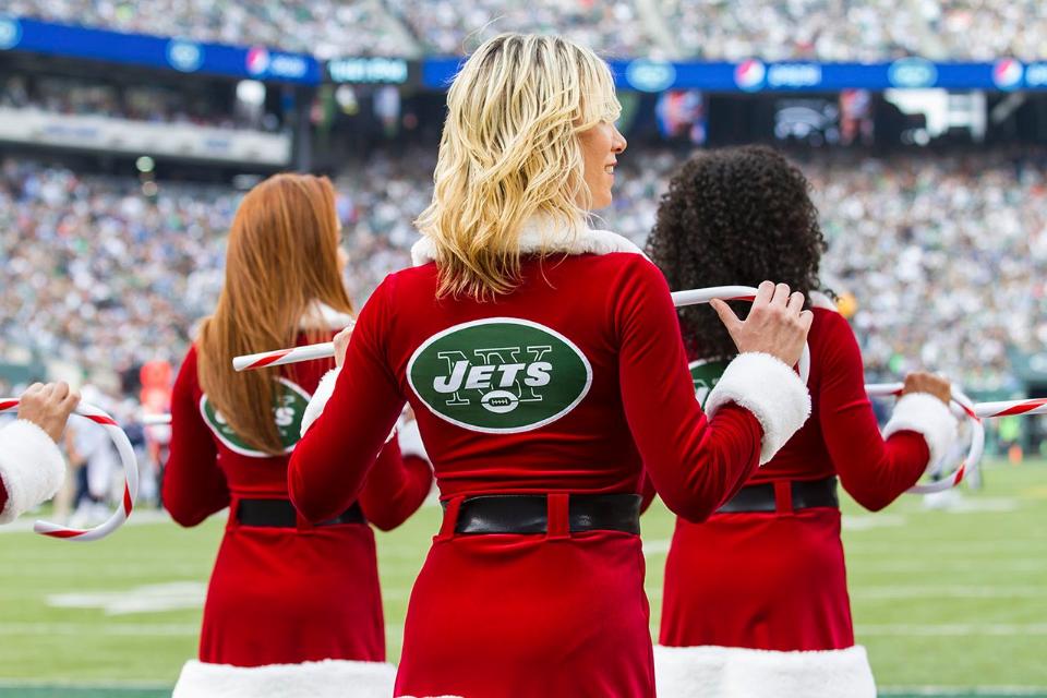 New York Jets Flight Crew cheerleaders holiday costume by The Line Up