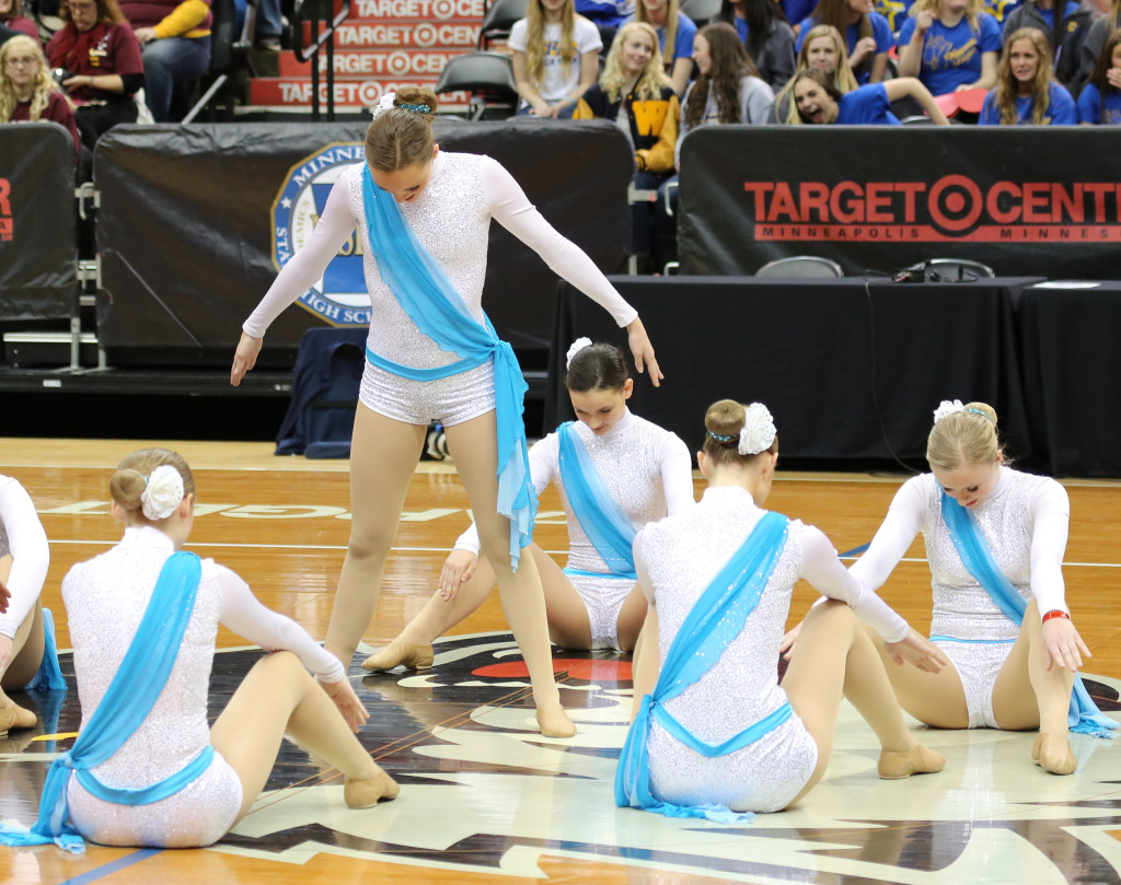 Mound Westonka 2014 Jazz- Dazzling white and icy blue sash!
