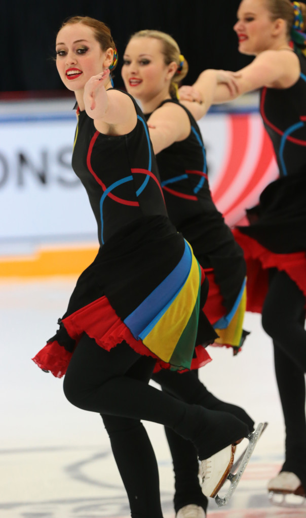 Capitol Ice Chips Intermediate Olympic rings dress 2016 nationals