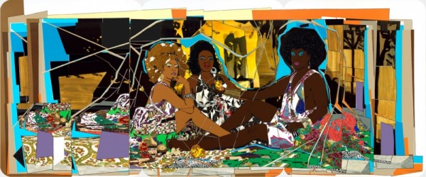 Le Deneuner sur l'Herbe rhinestone window
