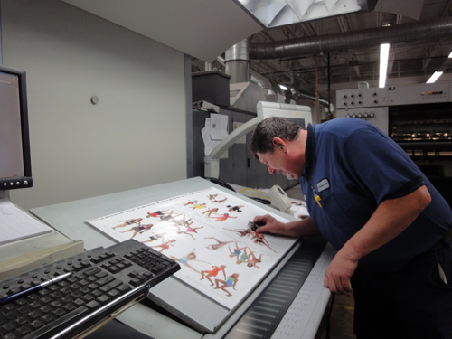 Printing the catalog, checking color
