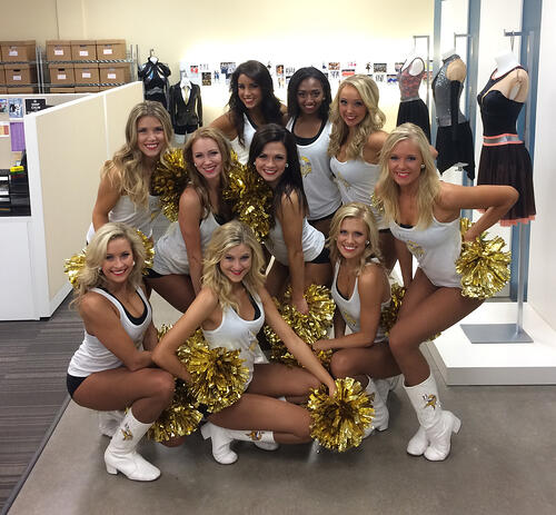 Minnesota Vikings Cheerleaders, The Line Up, TLU25 video shoot