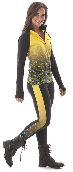 Ashwaubenon dance team Warm Ups, leggings and jacket, ombre, the line up
