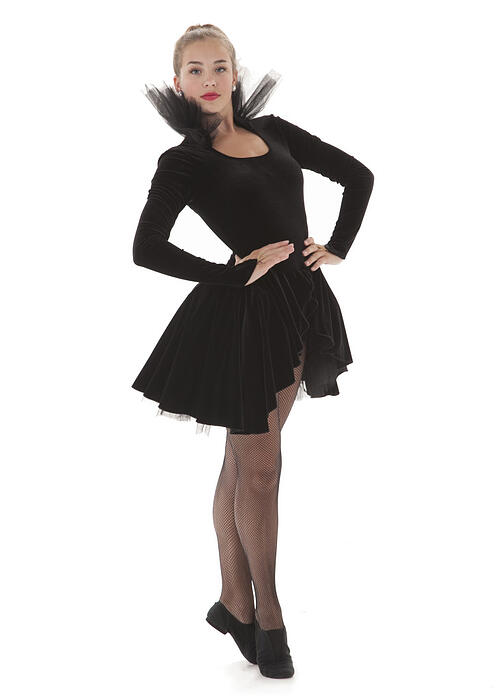 Grant High school Oregon dance team, The Line Up, dance costume with edgy collar