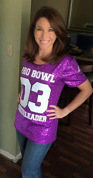 Courtney, 2003 Pro Bowl Representative Baltimore Ravens Cheerleaders, The Line Up, Sequin jersey