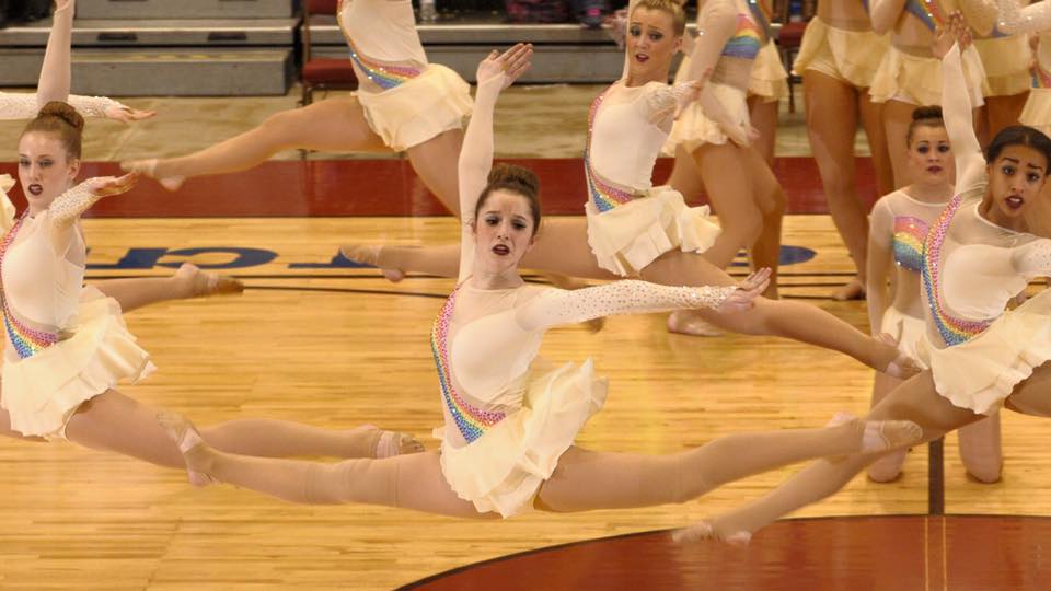 Ashwaubenon dance team, jazz, rainbow costume