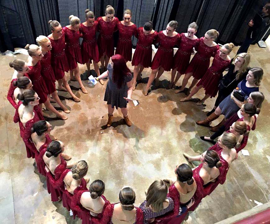 Bayport jazz costume, long burgundy dress