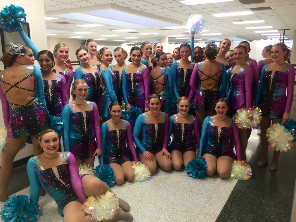 Custom pom costume for Green Bay South West High School 