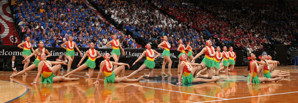 South Saint Paul hula girl kick costume 2016, The Line Up