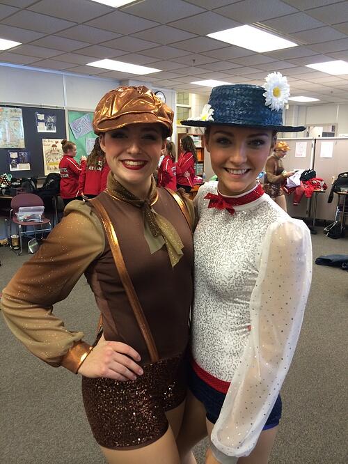 Mary Poppins, Mound West Tonka Dance team, The Line Up, theme costume, brown spakly costume, mary poppins costume, MSHSL dance