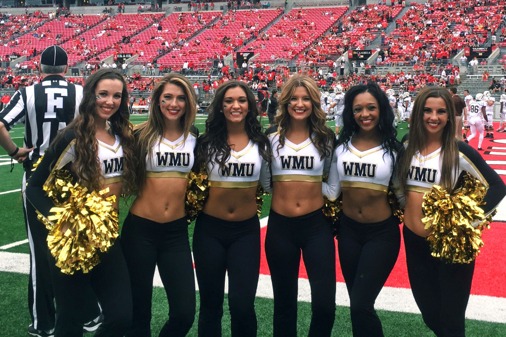 Western Michigan University Game Day Uniform by The Line Up, dance team uniform company