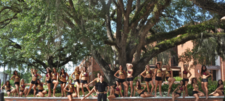 Florida State Dance Team in Line Up top