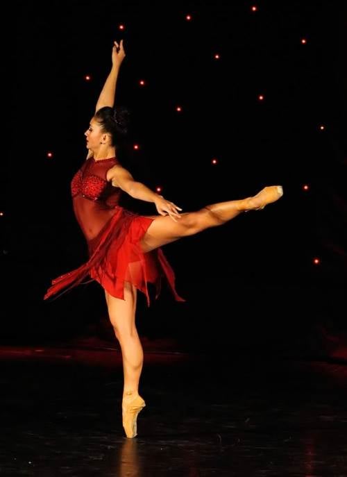 Esme Brown, Dance Arts Centre, Red costume, The line up