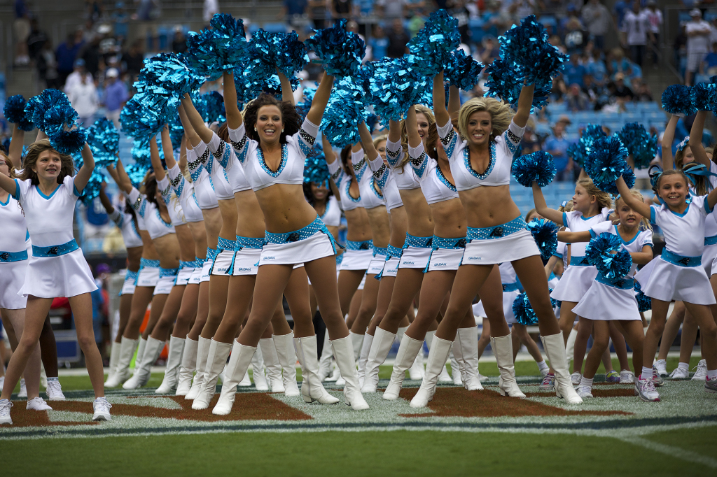 carolina panthers cheerleading outfit