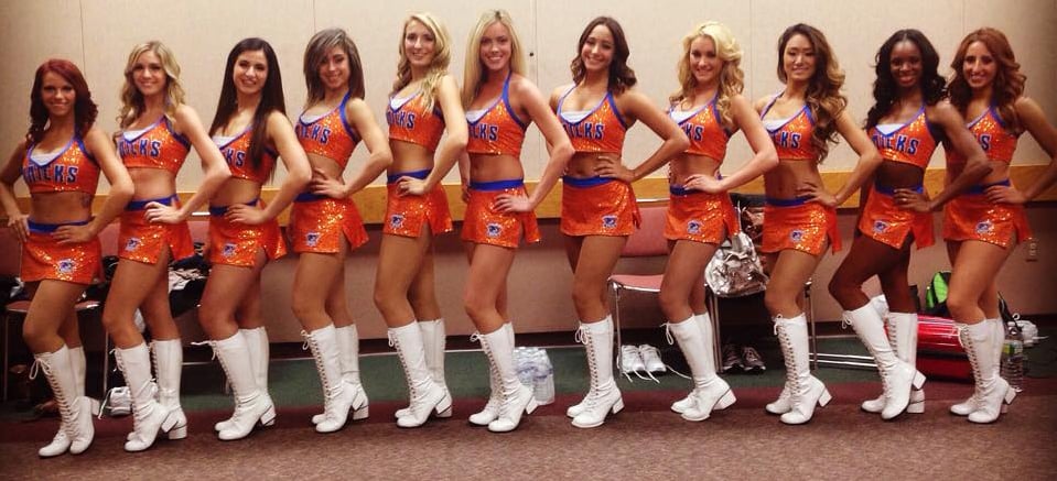 The Line Up Westchester Knicks Dancers Knicks gals 2014 new uniforms