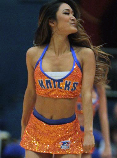 Westchester Knicks Dancer 2014 The Line Up Uniforms