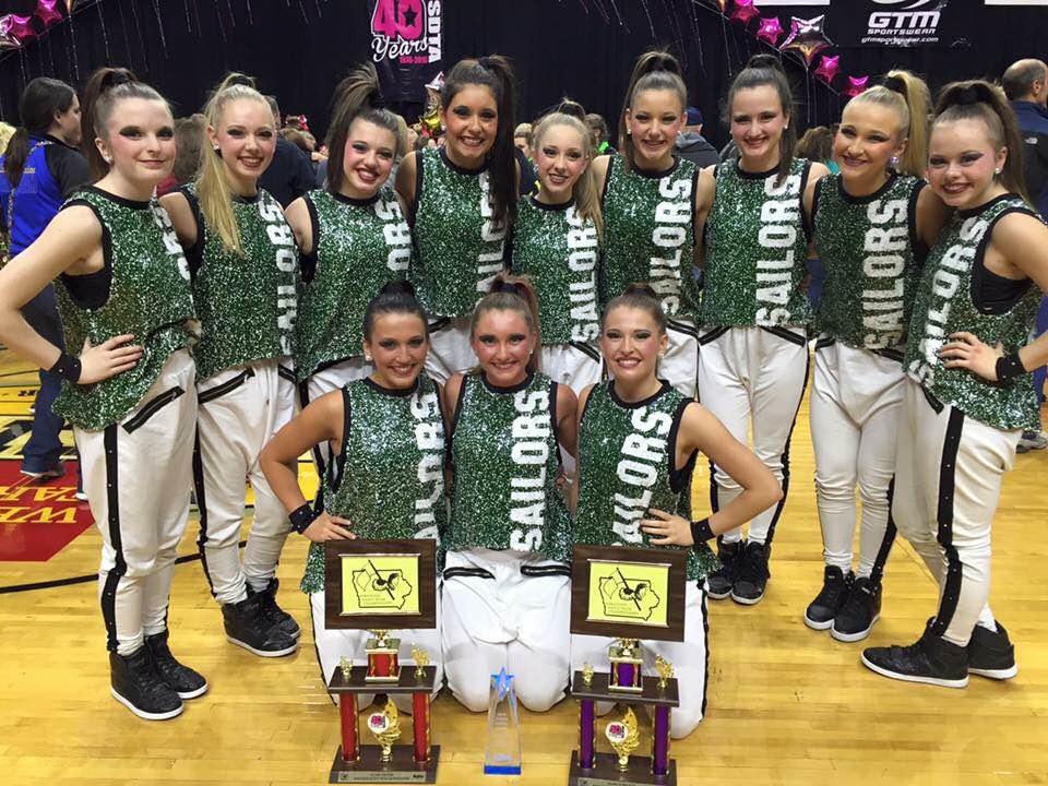 Waterloo dance team hip hop costume, first place