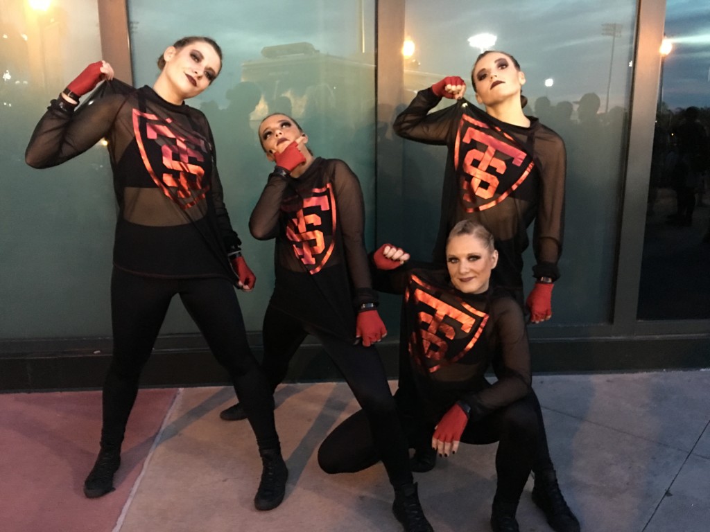 University of St. Thomas - 1st Place in Open Hip Hop, mesh shirt, leggings