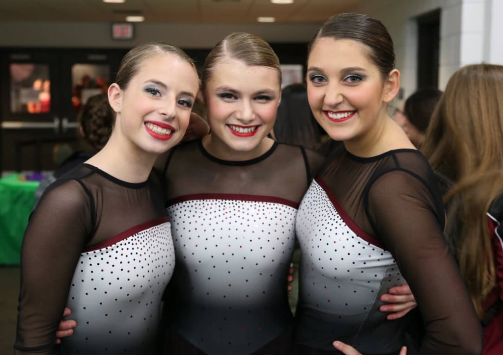 Custom spangle and dye sublimated skate dresses for Shattuck-St. Mary's by The Line Up