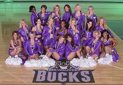 Milwaukee Bucks Energee Dance Team 2002