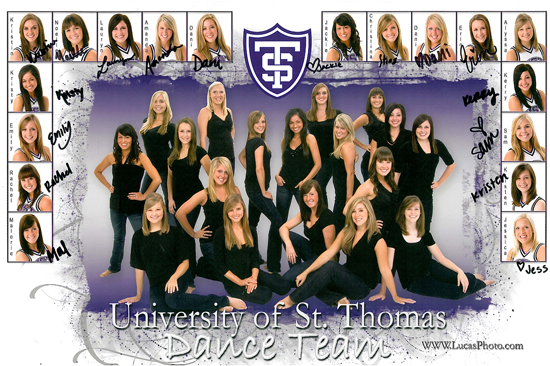 St. Thomas Dance Team Poster 2009-2010