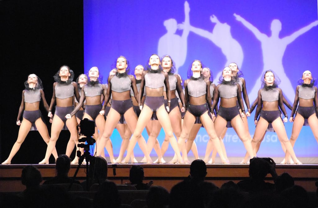 West Fargo, DX Nationals, Dance team, best costume, The Line Up, Grey, mesh hood, dance costume, edgy