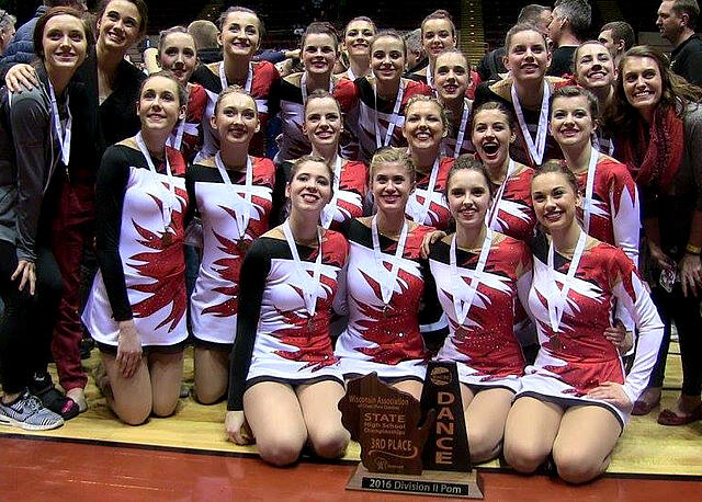 Hortonville Flame Pom Uniform by The Line Up