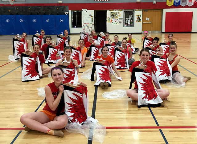 Hortonville Flame Pom Uniform by The Line Up