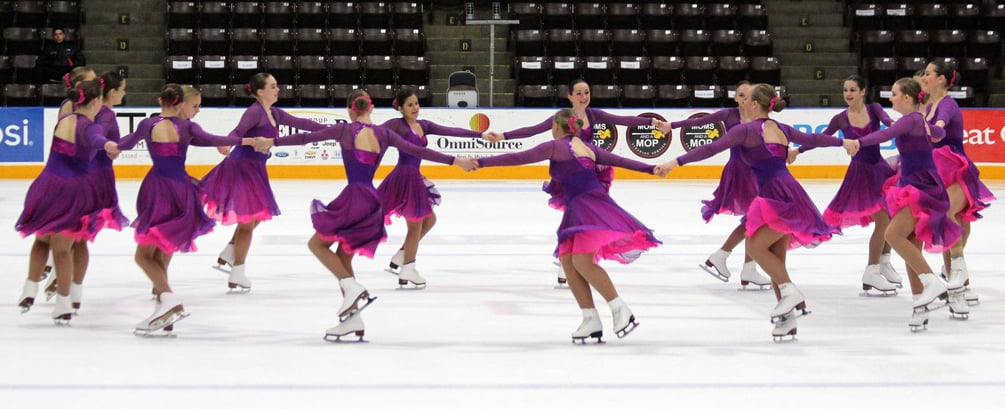 Wisconsin Edge Intermediate Synchronized Skating Dress by The Line Up