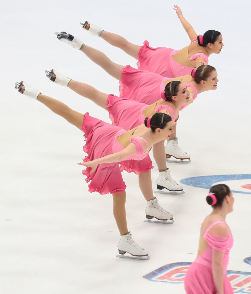 Delaware Collegiate Dirty Dance synchronized skating Team 2016 Nationals