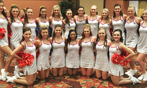 University of Kansas Rock Chalk Dancers game day uniform Dress by The Line Up