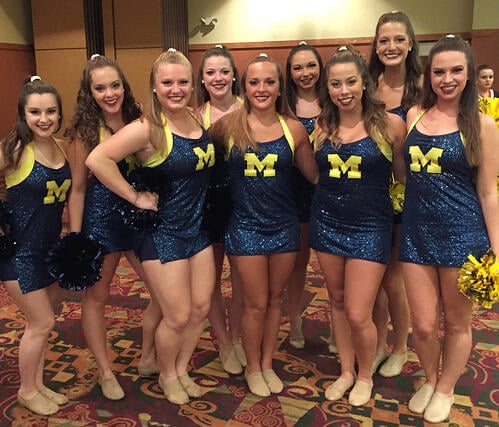 University of Michigan dance team Game Day Uniform by The Line Up