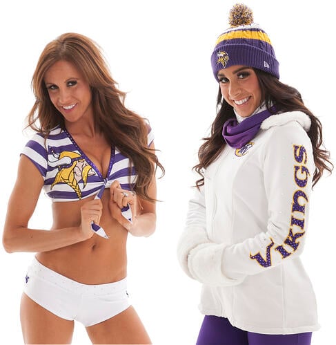 Minnesota Vikings Cheerleaders jacket with dye sublimation