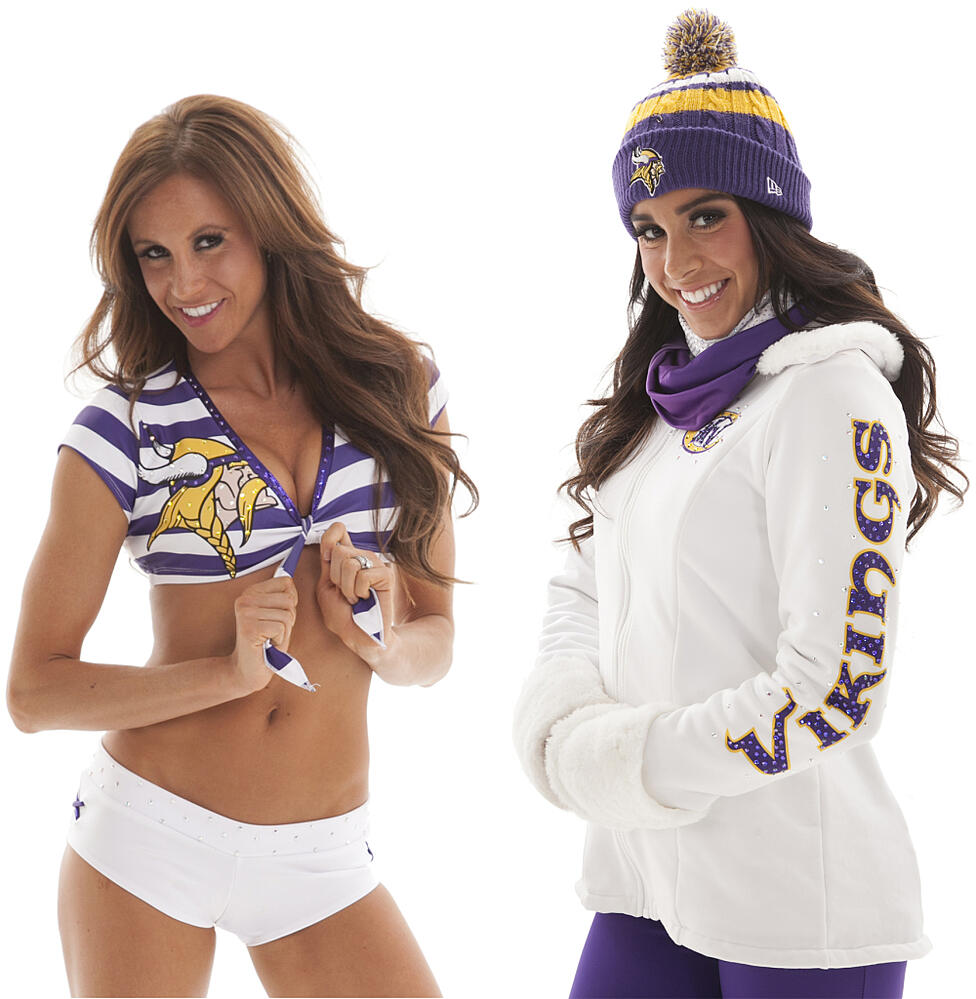 Minnesota Vikings Cheerleaders jacket with dye sublimation.