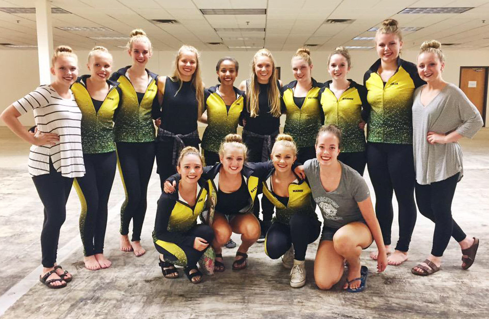 Ashwaubenon Dance Team 2015-2016 warm ups, The Line Up, Behind the scenes video shoot