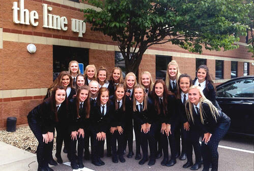 Maple Grove dance team, The Line Up, TLU25, video shoot