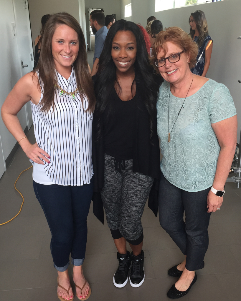 Luvabulls Coach Shante Roberts with Deb and Megan from The Line Up