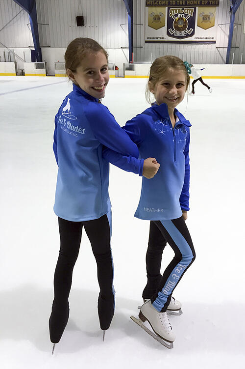Ice and Blades new warm ups, jacket and leggings, The Line Up