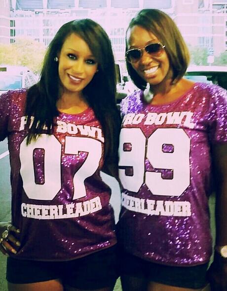 Leslie and Tiffany, Courtney, 2007, 1999 Pro Bowl Representative Baltimore Ravens Cheerleaders, The Line Up, Sequin jersey